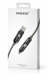 NOXO Cablu NOXO CN-12 4 in 1 USB-A + USB-C la USB-C + Lightning, 60W, 1.2m, Nylon Impletit, Incarcare Rapida (CN-12)