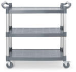 AmerBox 3 polcos polipropilén szervizkocsi, nagy, AmerBox, 1010x500x(H)960mm