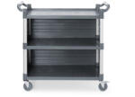 AmerBox 3 polcos polipropilén szervizkocsi, nagy, AmerBox, A polc oldalpaneljeit tartalmazza, 1010x500x(H)960mm