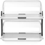 HENDI Ételtároló rolltop fedővel - kettős, HENDI, 380x260x(H)355mm