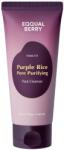 EQQUALBERRY Purple Rice Pore Purifying Pack Cleanser - Почистващ гел за лице с лилав ориз 130г