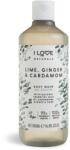 I Love Cosmetics I Love, Naturals Collection, Vegan, Nourishing, Lime, Ginger & Cardamom, Body Wash, 500 ml