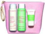 Clarins Set Clarins: Pure, Exfoliating Scrub, 15 ml + Velourse, Anti-Pollution, Cleansing Milk, For Face, 200 ml + Purifying, Alcohol-Free, Purifying, Tonic Lotion, For Face, 200 ml