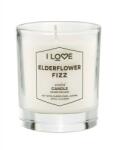 I Love I Love, Elderflower Fizz, Raspberry, Scented Candle, 160 g