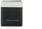 Piquadro Piquadro, Piquadro, Leather Wallet, For Back And Credit Cards, Black, Gray, For Men