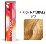 Wella Wella Professionals, Color Touch, Ammonia-Free, Semi-Permanent Vopsea de păr, 9/3 Golden Light Blonde Mahogany, 60 ml