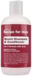 Recipe For Men Recipe For Men, Beard Shampoo & Conditioner, Cleansing and Conditioning, Beard Shampoo, Moisture, 250 ml