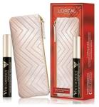 L'Oréal Set L'Oreal Paris: Textile Makeup Bag, Cream + Voluminous X5, Volumizing, Mascara, Extra Black, 7.5 ml