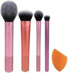 Real Techniques Set Real Techniques: Everyday Essentials Kit, Eyebrow Cream Pencil, Powder & Brush 3-In-1, 2 + Everyday Essentials Kit, Makeup Sponge, Orange + Everyday Essentials Kit, Foundation Brush
