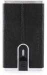 Piquadro Piquadro, Black Square, Leather Wallet, Square Sliding System with Compact for Banknotes, PP4891B3R N, Black, For Men