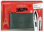 L'Oréal Atelier Kit Set L'Oreal Paris: Bambi Eye, Lash Defining, Mascara, Extra Black, 8.9 ml + Paradise, Kajal Eye Pencil, 1.2 g + Textile Makeup Bag, Black