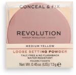 Makeup Revolution Makeup Revolution, Conceal & Fix, Vegan, Loose Setting Powder, Medium Yellow, 13 g