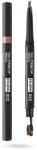 Pupa Pupa, Full, Paraben-Free, Definer, Double-Ended, Eyebrow Cream Pencil & Brush 2-In-1, 002, Brown, 0.2 g