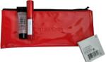 Smashbox Deluxe Trial Size Set Smashbox: Super Fan, Volumizing, Mascara, Black, 5 ml + Photo Finish, Smoothing, Liquid Primer, 7.1 ml + Textile Makeup Bag, Red