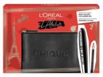 L'Oréal Set L'Oreal Paris: L'Oreal Paris, Kajal Eye Pencil, Black, 1.5 g + Mega Volume Collagene 24h, Waterproof, Mascara, Mega Black, 9 ml + Textile Makeup Bag, Black