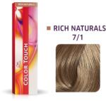 Wella Wella Professionals, Color Touch, Ammonia-Free, Semi-Permanent Vopsea de păr, 7/1 Medium Ash Blond, 60 ml