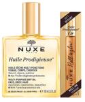 NUXE Set Nuxe: Huile Prodigieuse Or Multi-Purpose, Body Oil, For Body, Face & Hair, 100 ml + Huile Prodigieuse Or Multi-Purpose, Nourishing, Roll-On Body Oil, 8 ml