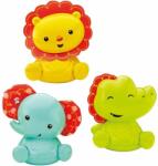 Mattel Fisher Price, Roly-Polly Friends, Lion, Elephant, Crocodile, Rattle Toy Sets, 3+ months