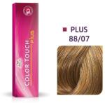 Wella Wella Professionals, Color Touch Plus, Ammonia-Free, Semi-Permanent Vopsea de păr, 88/07 Light Blonde Natural Intense Chestnut, 60 ml