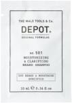 Depot Depot, 500 Beard & Mustache Specifics No. 501, Pro-Vitamin B5, Beard Shampoo, Moisturizing & Clarifying, 10 ml