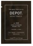 Depot Depot, 500 Beard & Mustache Specifics No. 505, Beard Oil, Leather & Wood, Vitamin E, For Shine & Softness, 5 ml