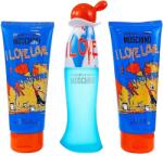 Moschino Set Moschino: I Love, Apă de toaletă, For Women, 50 ml + I Love, Cleansing, Shower Gel, For All Skin Types, 100 ml + I Love, Hydrating, Body Lotion, 100 ml