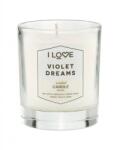 I Love I Love, Signature Collection, Bergamot, Green Apple, Parma Violets, Rose, Scented Candle, 160 g