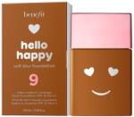 Benefit Benefit, Hello Happy Soft Blur, Matte Finish, Liquid Foundation, 09, Deep Neutral, SPF 15, 30 ml