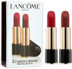 Lancome Set Duo, Lancome, L'Absolu Rouge, Matte, Ruj cremă, 290, Drama, 2 pcs, 3.4 g
