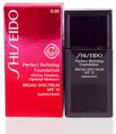 Shiseido Shiseido, Perfect Refining, Moisturizing, Liquid Foundation, D20, Rich Brown, SPF 15, 30 ml - yuzuma