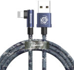 Baseus Cablu de date si incarcare , Baseus Camouflage , Tip Usb / Lightning 1.5A , 2M , albastru