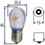 HELLA Bec Hella Silverstar P21W 21W 24V 8GA 002 073-241 (AC6149)