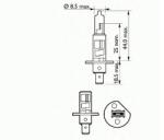 SCT Bec auto halogen pentru far SCT H1 Basic 55W 12V 202631 (AC5264)