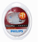 Philips Set 2 becuri auto halogen pentru far Philips VisionPlus +60% H1 55W 12V (AC5068)