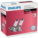Philips Set 2 becuri auto halogen pentru far Philips VisionPlus +60% H7 55W 12V (AC4953)