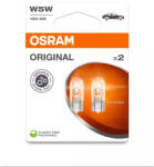 OSRAM Set 2 becuri auto halogen Osram Original W5W 5W 12V 2825-02B (AC6218)