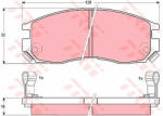 TRW Set placute frana, frana disc TRW GDB1128 (GDB1128) - autoeco