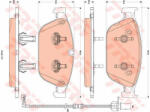 TRW Set placute frana, frana disc TRW GDB1884 (GDB1884)
