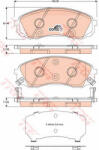 TRW Set placute frana, frana disc TRW GDB3448 (GDB3448)