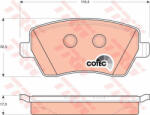 TRW Set placute frana, frana disc TRW GDB3332 (GDB3332)
