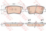 TRW Set placute frana, frana disc TRW GDB3537 (GDB3537)
