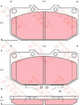 TRW Set placute frana, frana disc TRW GDB1006 (GDB1006)