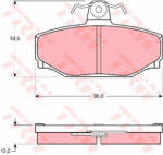 TRW Set placute frana, frana disc TRW GDB442 (GDB442)