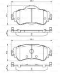 Bosch Set placute frana, frana disc BOSCH 0 986 494 690 (0986494690)