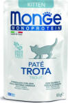 Monge MONOPROTEIN Pouch Paté KITTEN pisztráng 85 g