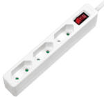 LogiLink PRELUNGITOR LOGILINK, Euro skt x 3, conectare prin Schuko (T), cablu 1.5 m, 7.5 A, protectie contact accidental, on / off, alb, LPS230 (timbru verde 0.18 lei)
