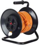 Bachmann PRELUNGITOR Bachmann, Schuko x 4, conectare prin Schuko (T), cablu 25 m, protectie supratensiune, negru | portocaliu, B392.425 (timbru verde 0.18 lei)