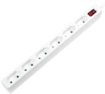 LogiLink PRELUNGITOR LOGILINK, Euro skt x 6, conectare prin Schuko (T), cablu 1.5 m, 7.5 A, protectie contact accidental, on / off, alb, LPS232 (timbru verde 0.18 lei)