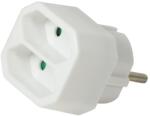 LogiLink PRELUNGITOR LOGILINK, Euro skt x 2, conectare prin Schuko (T), 16A, fara protectie, alb, LPS218 (timbru verde 0.18 lei)