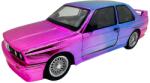  Macheta BMW M3 E30 roz cameleon nichelat 1: 24 metal lumini si sunete usi capota si portbagaj functionale